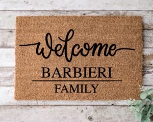 Bageyou Zerbino Personalizzato My Love Dog Rough Collie - 45x70 Cm - Antiscivolo Con Tappetino Di Benvenuto