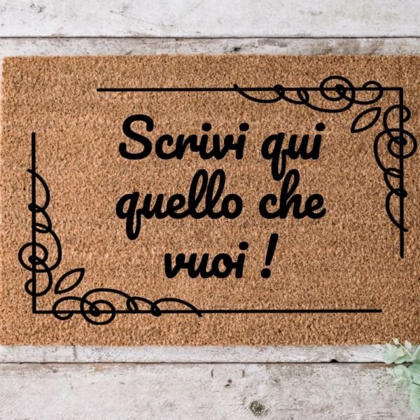 Zerbino con frase personalizzata