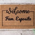 Zerbino Welcome con Nome Personalizzato della tua famiglia o frase