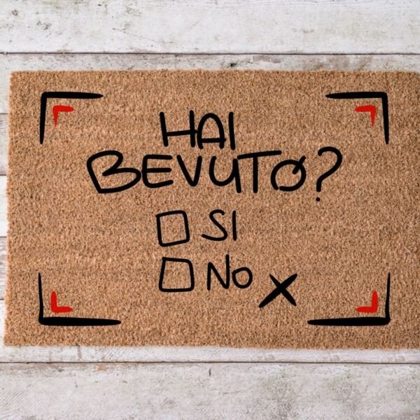Hai bevuto ? SI o NO ?