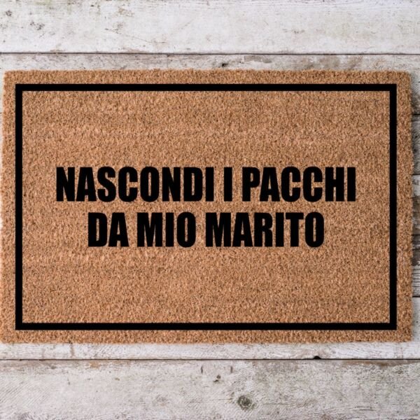 Zerbino Nascondi i pacchi da mio Marito